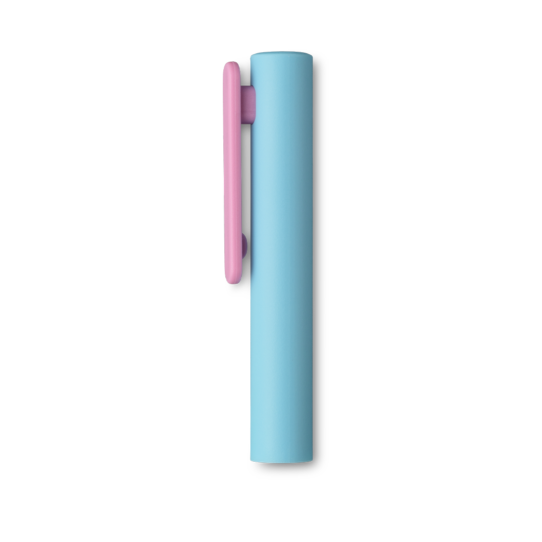 Pen Rear Mint with Rose clip