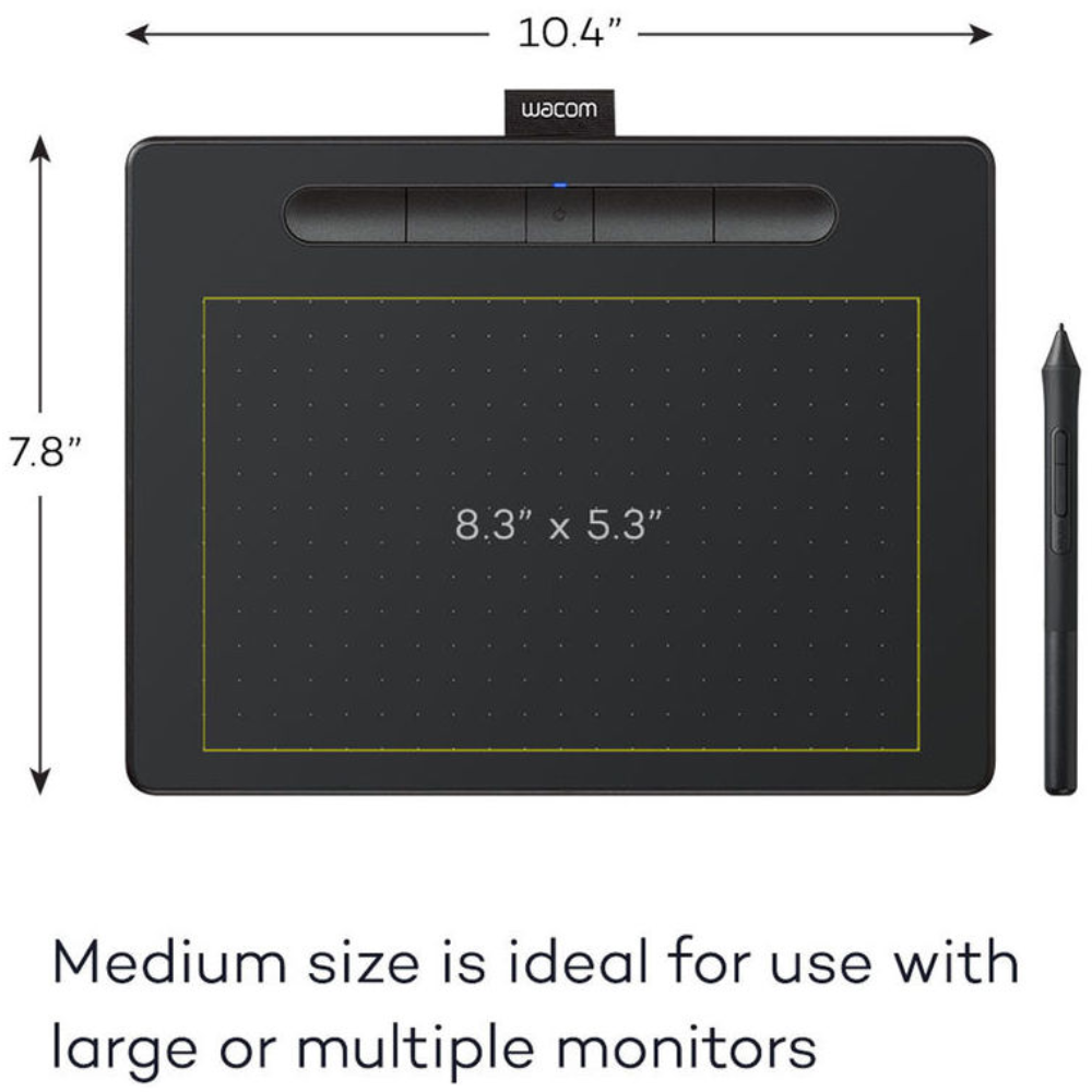 Wacom Intuos Medium With Bluetooth (Black) - Main Image