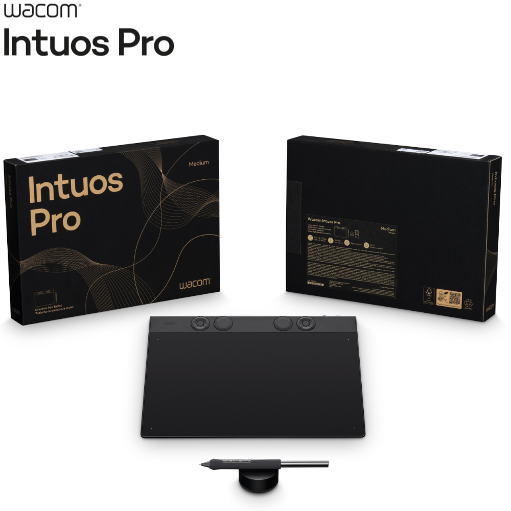 Intuos Pro Medium Bluetooth Graphic Pen Tablet with Pro Pen 3 Intuos Pro Medium Bluetooth Graphic Pen Tablet with Pro Pen 3