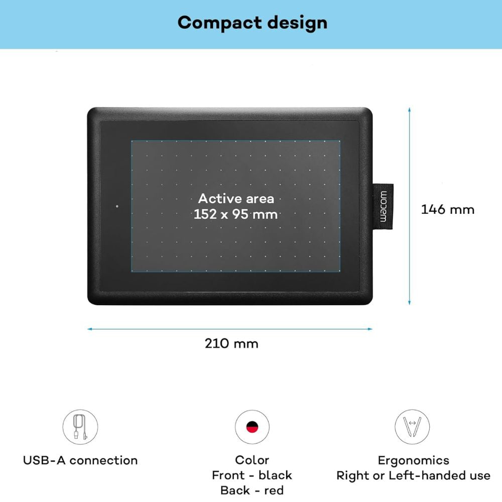 One by Wacom Small Graphic Pen Tablet