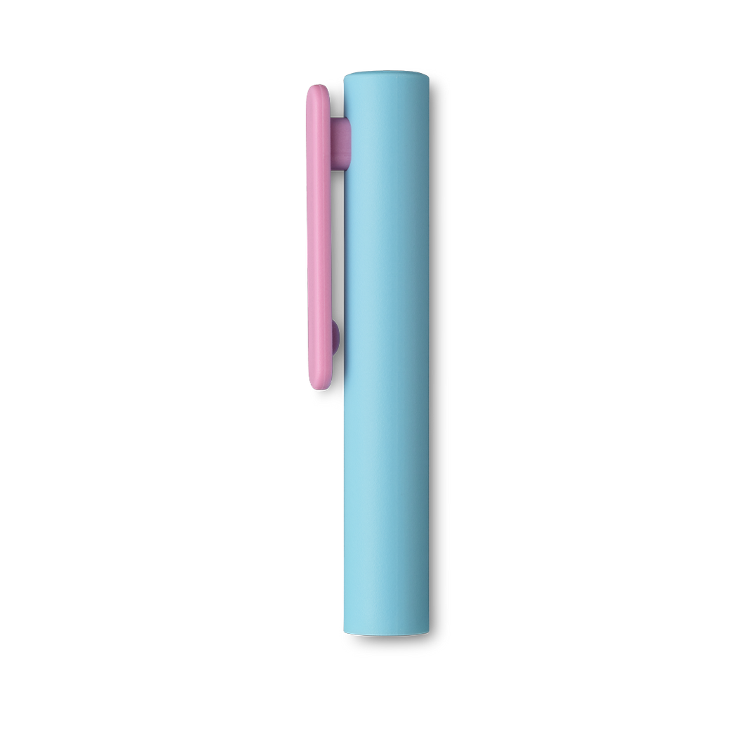 Pen Rear Mint with Rose clip