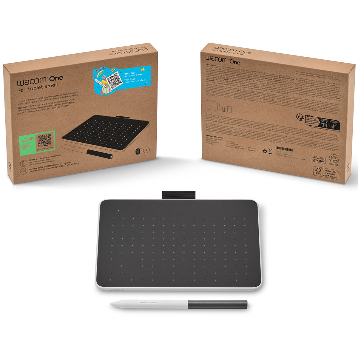 Outlet One by Wacom Drawing Tablet (Small, 8.3x5.7in)